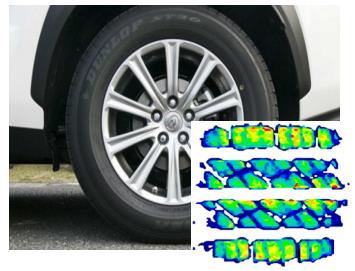 輪胎壓力分布測試 輪胎壓力分(fèn)布測試