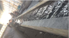 河(hé)流對試塊的衝擊(衝刷)力測試 河流對試塊(kuài)的衝擊(衝刷)力測試